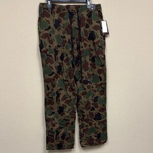 VANS CLASSIC CAMO DRAWSTRING LOOSE FIT CANVAS  PANTS - MULTI